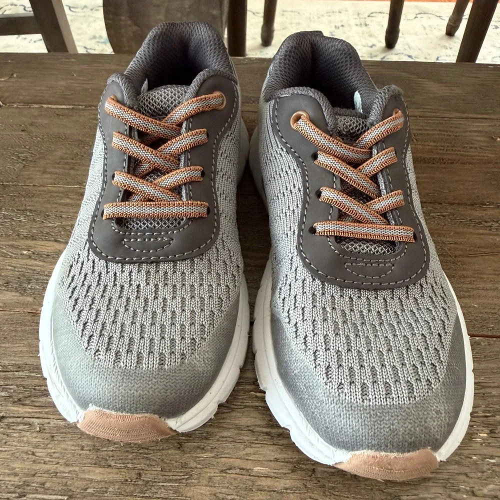 Stride‎ Rite Mick Boys Grey Brown Mesh Memory Foam Sneakers Size 11M CB022601